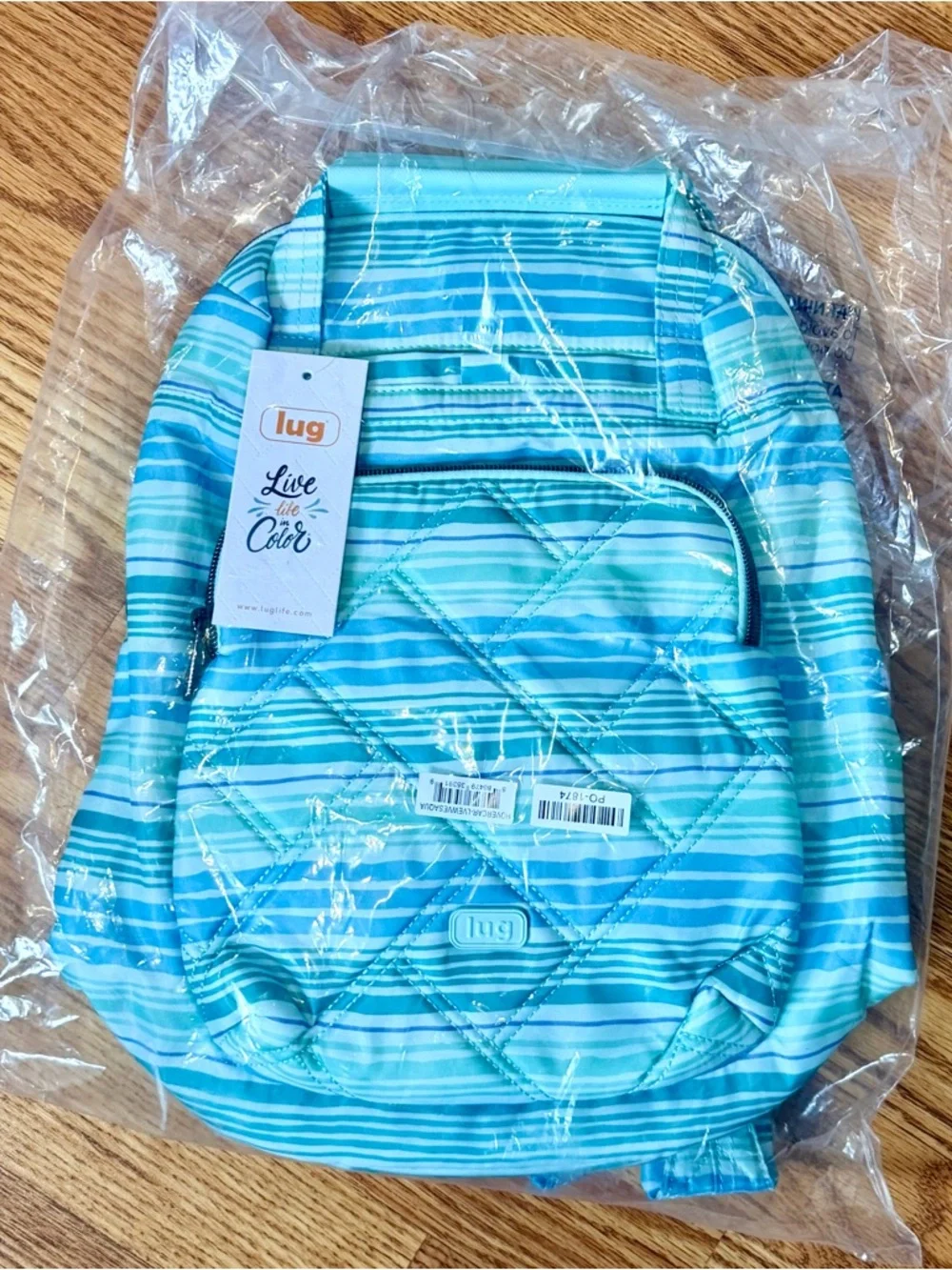Lug Hovercar Backpack - Love Waves Aqua NWT - Picture 5 of 10